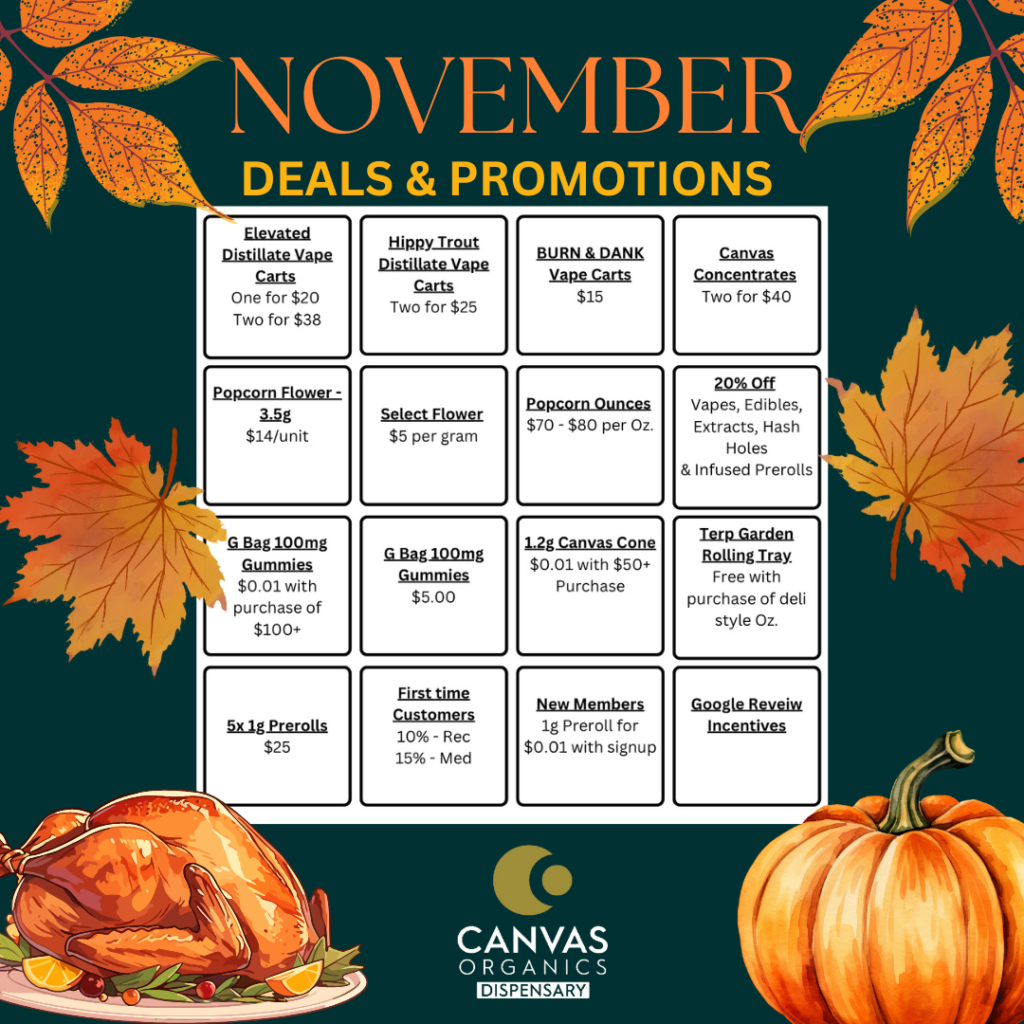 November Deals -Canvas organics